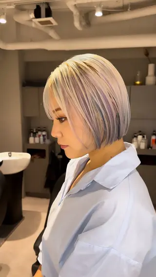 ショート カラー 🎨ショートの神様 /神評価🎨原田公祐のヘアスタイル