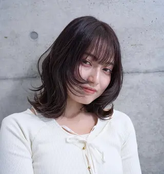 ミディアム 💎レイヤー×顔周り カット💎杉原のヘアスタイル