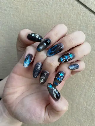 ロング カラー ヘアアレンジ ネイル マツエク・マツパ 💓💓彩 音💓💓のマツエク・マツパデザイン