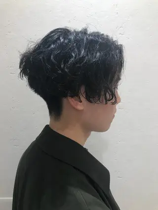 ショート パーマ メンズ Vir by browのヘアスタイル