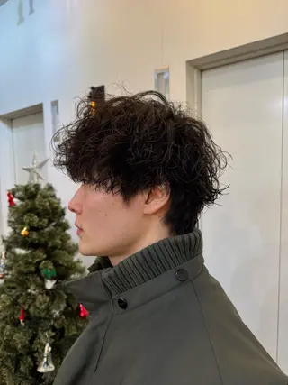 パーマ メンズ 🐋湊 ゆうき /ショートカット🫧のヘアスタイル