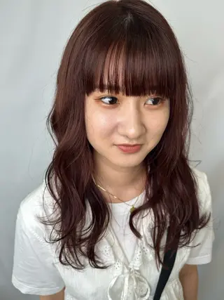 ロング カラー 松尾 乾伸のヘアスタイル