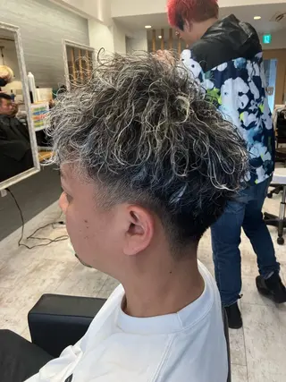パーマ メンズ メンズ特化/パーマ/ フェードWATARUのヘアスタイル