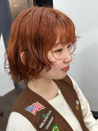ショート パーマ レイヤーパーマ/ ショートパーマ/横浜のヘアスタイル
