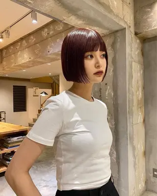 ショート カラー FILMS haru 暖色カラーのヘアスタイル