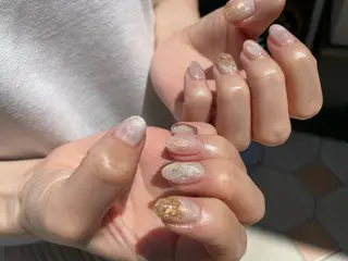 ロング カラー ヘアアレンジ キッズ ネイル マツエク・マツパ アイブロウ 福田 加奈のネイルデザイン