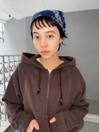 パーマ ショート カラー CEINE OURのヘアスタイル