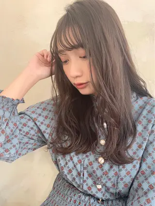 セミロング 髪質改善カラー☆ ヘアアレンジmiyuのヘアスタイル
