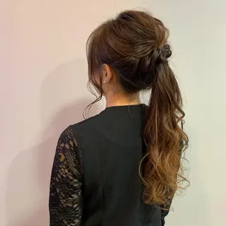 ヘアアレンジ インナーカラー🧸 suzunaのヘアスタイル
