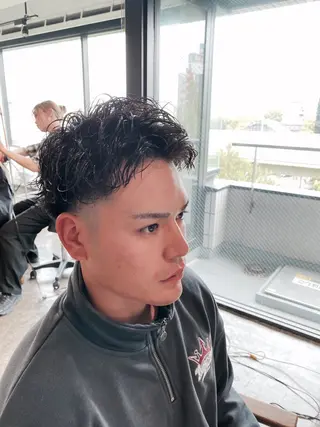 ショート パーマ メンズ メンズパーマ 特化/中川拓也のヘアスタイル