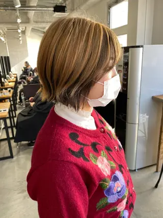 ミディアム カラー steed tokyo所属・KOOKI スティードトーキョーのヘアスタイル