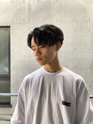 ショート パーマ メンズ おしゃれパーマ メンズ特化/みーまんのヘアスタイル