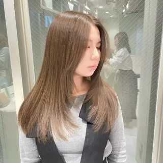 セミロング レイヤーカット／ ハッシュカット/果恋のヘアスタイル