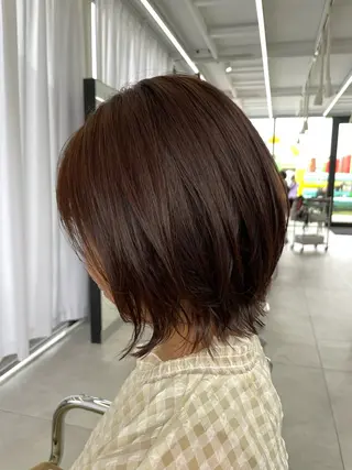 ショート カラー megu/ベージュ /暖色カラーのヘアスタイル