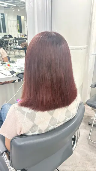 ミディアム カラー Euphoria  SHIBUYAGRANDE所属・ストレートモデル募集 ソナのヘアスタイル