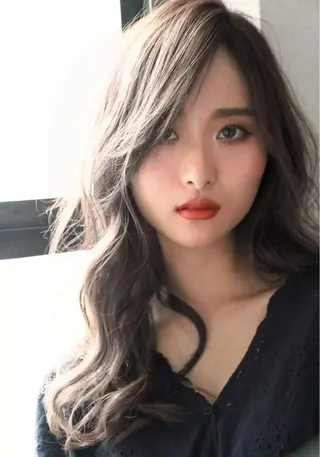 ロング カラー パーマ シェアサロン　salowin所属・✨ブリーチなし透明感 カラー🥇ユースケのヘアスタイル