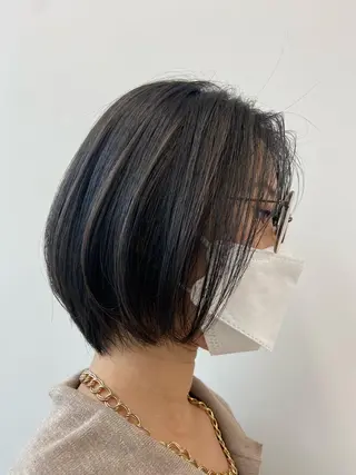 ショート 韓国レイヤー/ヘア カラー🎀ayamiのヘアスタイル