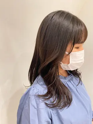 ミディアム カラー とびまつ /ショート/脱白髪染のヘアスタイル