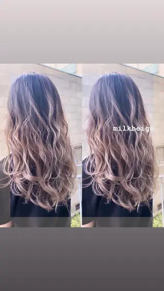 ロング カラー ヘアアレンジ 🌻Insta指名 NO.1🌻Shoのヘアスタイル