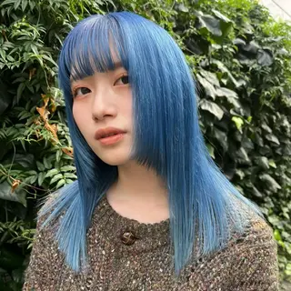 ロング カラー ボブハイトーン🦖 デザインMAMIのヘアスタイル