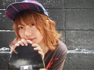 ミディアム カラー シンプル+αな デザインを 松崎陸のヘアスタイル