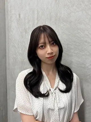 ロング カラー Haruka韓国風 似合わせカット♡のヘアスタイル