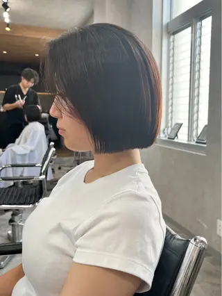 ショート ボブ×縮毛矯正 ryotaのヘアスタイル