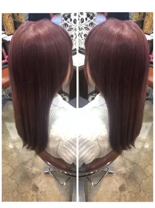 ロング カラー 品田 真里のヘアスタイル