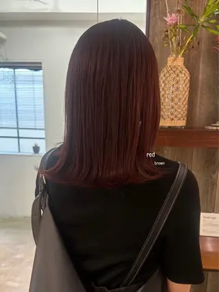 ミディアム カラー 暖色カラー/レイヤー 🌙 オノユリカのヘアスタイル