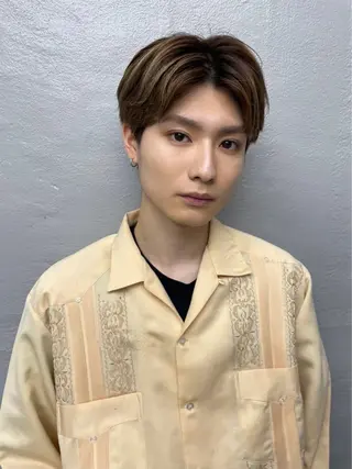 メンズ シャドウパーマ/ 波巻きパーマ/三鷹のヘアスタイル