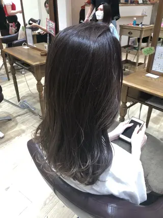 セミロング カラー 🍀褒められヘア🍀 松尾舜のヘアスタイル