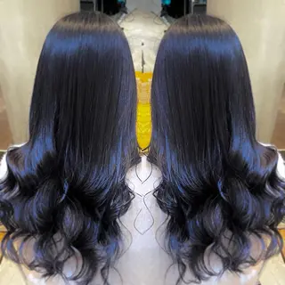 ロング カラー ラフィスヘアードープ所属・👑髪質改善wカラー /ハイトーン/アユカのヘアスタイル