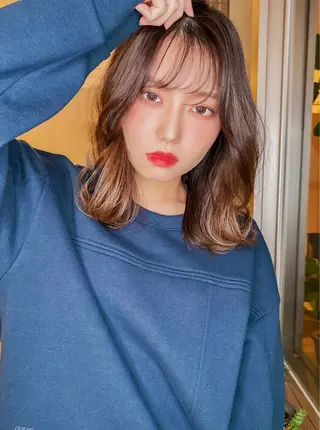 ロング カラー ヘアアレンジ 美容室sand 横浜のヘアスタイル