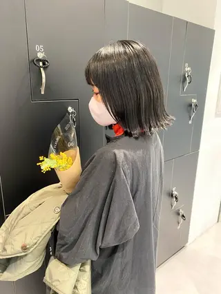 ショート カラー パーマ ヘアアレンジ メンズ ネイル マツエク・マツパ アイブロウ 髪質改善水素TR× レイヤーカット/熊澤のヘアスタイル