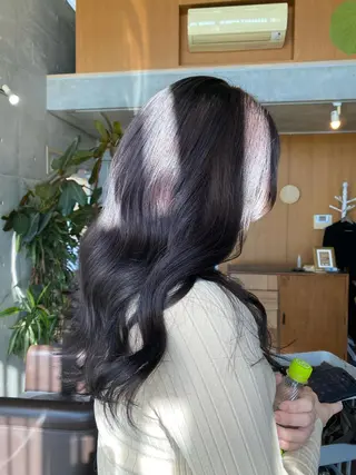 ロング カラー パーマ ヘアアレンジ メンズ キッズ ネイル マツエク・マツパ モリモト サナのヘアスタイル