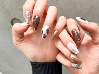 ネイル Sun Brown ANのネイルデザイン