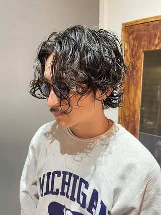 パーマ メンズ 井川 倖太のヘアスタイル