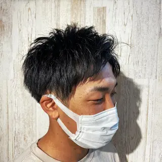 ショート メンズ 大場 優のヘアスタイル