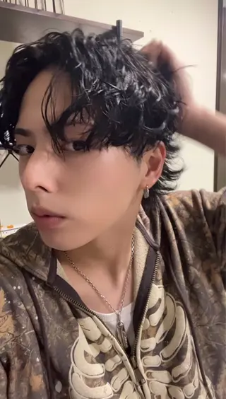 パーマ メンズ 増田 伯のヘアスタイル