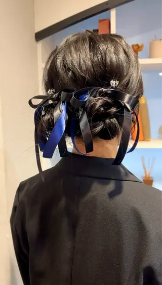 ミディアム アレンジ/新宿 透明感カラー/ヤノのヘアスタイル