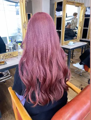 ロング カラー パーマ ヘアアレンジ メンズ キッズ ☀ハイトーンカラー☀ 治野心のヘアスタイル