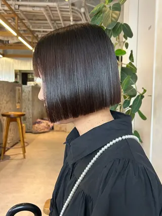 ショート 梅田/透明感カラー ボブレイヤーきょうかのヘアスタイル