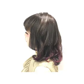セミロング 若林 美由希のヘアスタイル