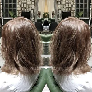 ミディアム カラー パーマ ヘアアレンジ tocca所属・毎月通える価格♪ 杉本真基のヘアスタイル