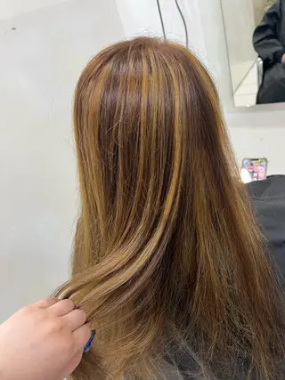 ロング カラー 🥀ダブルカラー/ 縮毛矯正🥀ユイキのヘアスタイル
