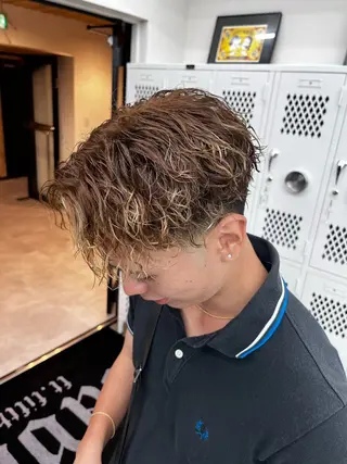 ショート パーマ メンズ WAVEY ft.fifth MENS SALON所属・柊斗 /横浜パーマのヘアスタイル