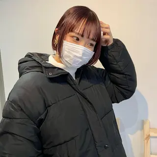 ショート カラー パーマ* 顔まわり似合わせのヘアスタイル