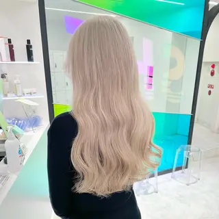 ロング カラー 🎀ハイトーン× レイヤー特化るか🎀のヘアスタイル