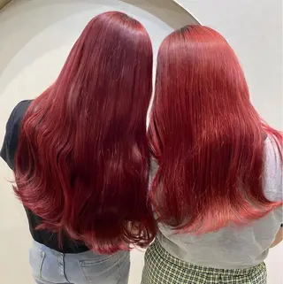 ロング 心斎橋ヘアカラー ブリーチmarinaのヘアスタイル