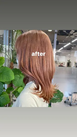 カラー ピンクカラー🎀/ ミルクティー🍼花音のヘアスタイル